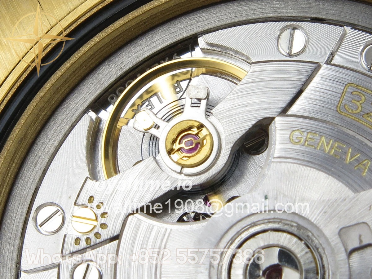 Rolex Day Date 40 YG TMF Black Crystal Dial Diamonds Bezel on President Bracelet VR3255 (220g) - Image 16