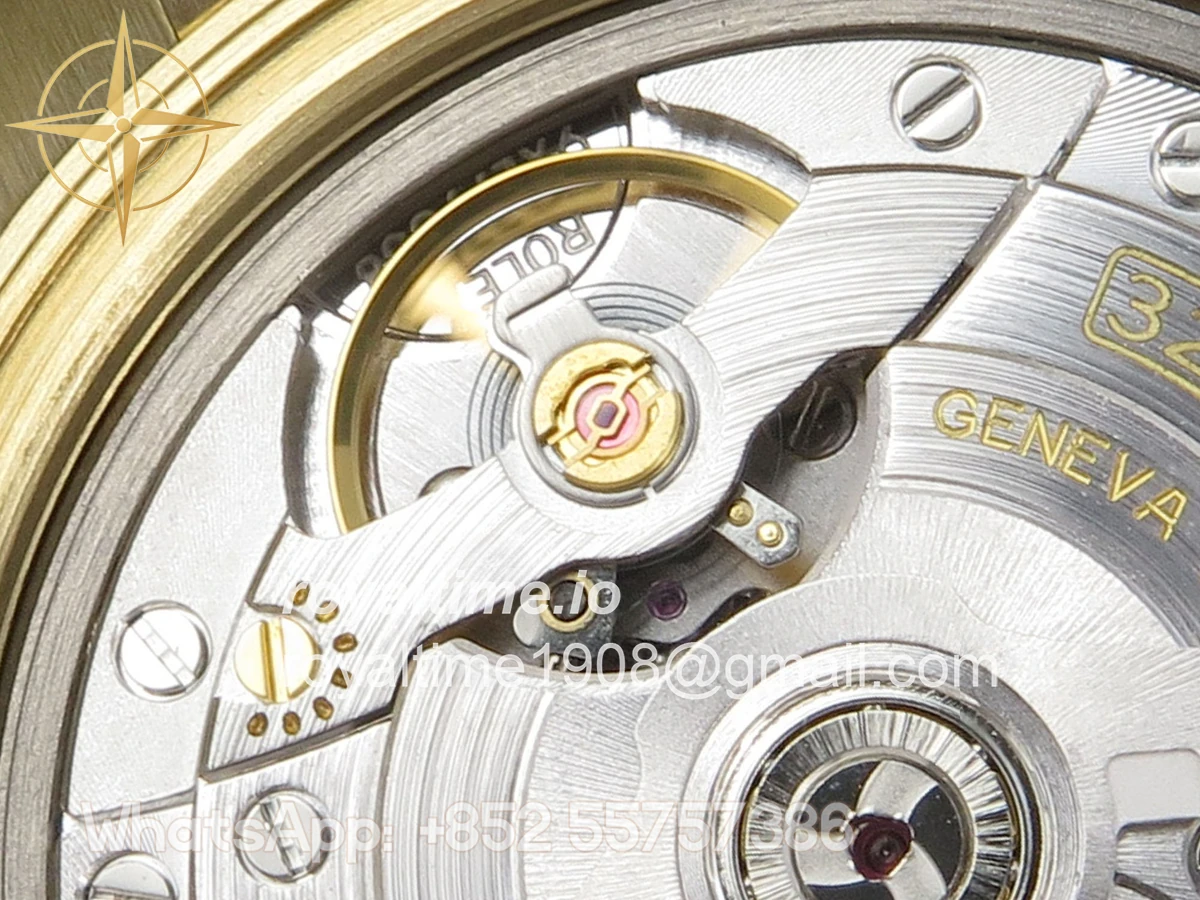 Rolex Day Date 40 YG TMF Black Wave Diamonds Dial on President Bracelet VR3255 (Weighted) 208g - Image 16