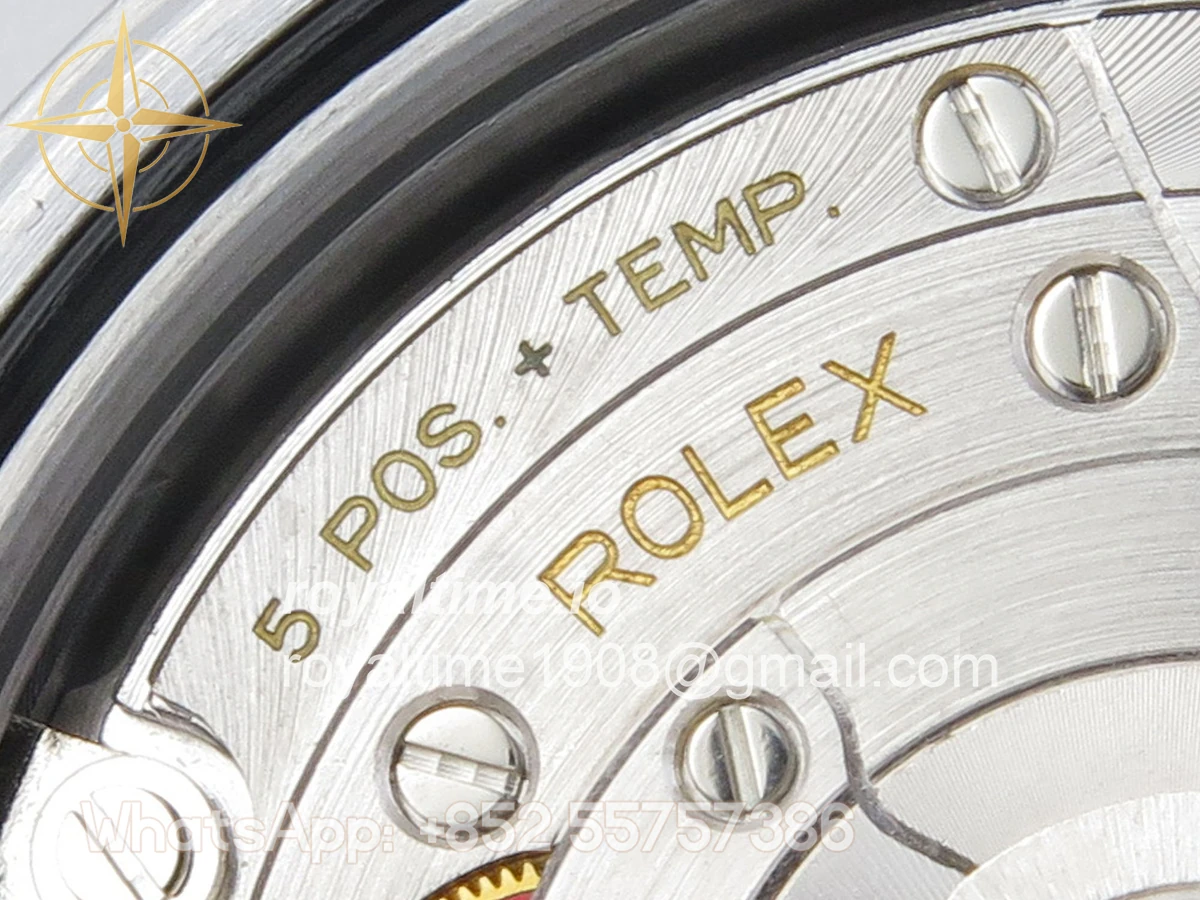 Rolex DayDate 40 SS QF 904L Steel Blue Ombre Roman Dial on President Bracelet VR3255 V8 (Gain Weight) - Image 16