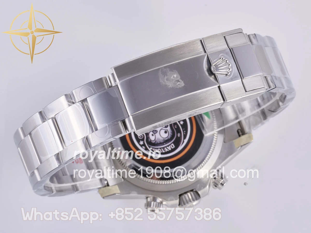 Rolex Daytona 126500 QF 904L Steel Black Dial on SS Bracelet JH4131 (Free Sprung) - Image 16