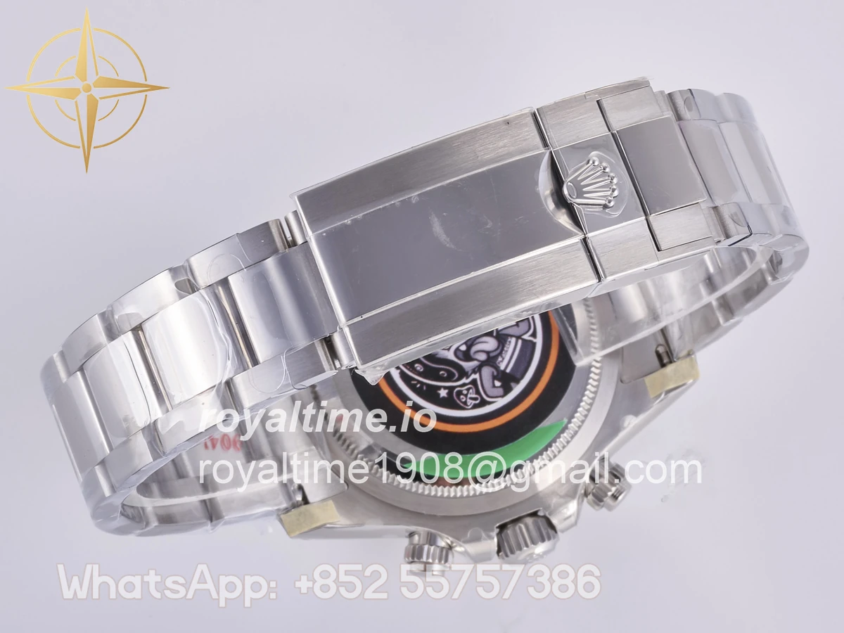 Rolex Daytona 126500 QF 904L Steel White Dial on SS Bracelet JH4131 (Free Sprung) - Image 16