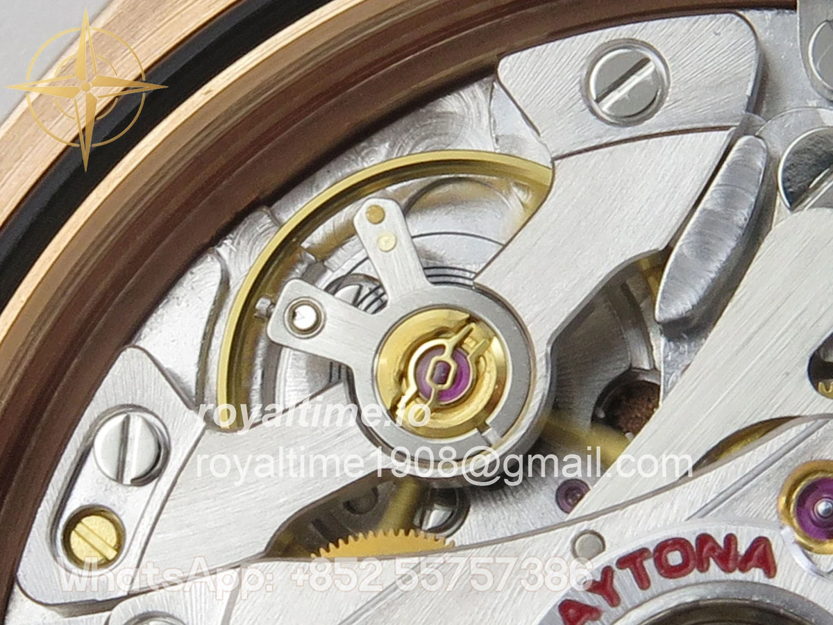 Rolex Daytona 126515 ARF Black/RG Diamonds Dial on Oysterflex Strap DD4131 V2 (Weighted) - Image 16