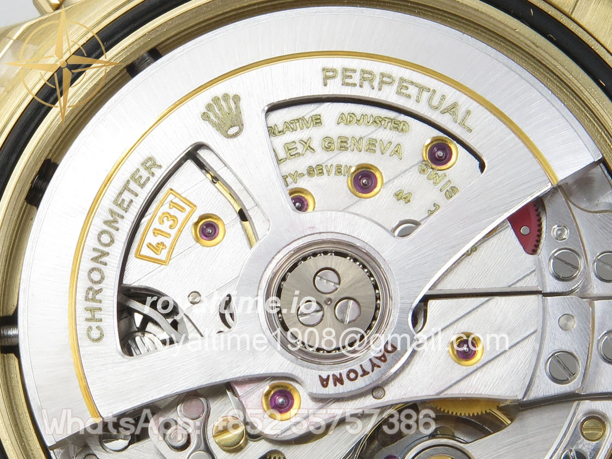 Rolex Daytona 126508 AVF Black/YG Diamonds Dial on YG Bracelet DD4131 (Mod) - Image 16