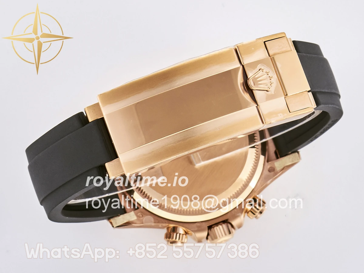 Rolex Daytona 126515 TMF RG/Black Dial on Oysterflex Strap DD4131 - Image 16