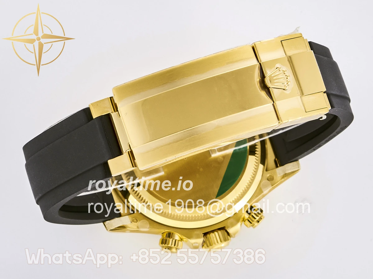 Rolex Daytona 126518 TMF Black Stick Dial on Oysterflex Strap DD4131 - Image 16