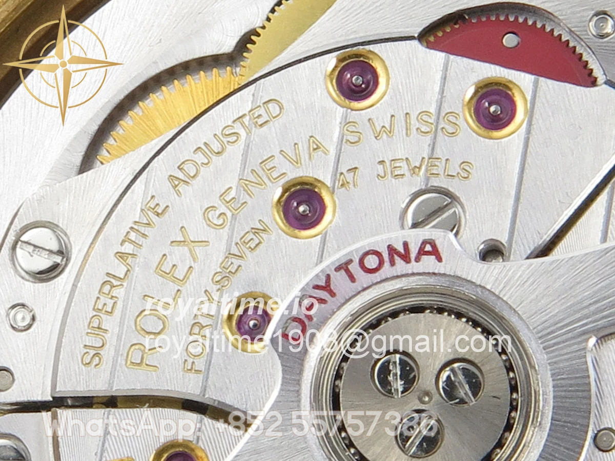 Rolex Daytona 126518 TMF Black Stick Dial on Oysterflex Strap DD4131(162g) - Image 16