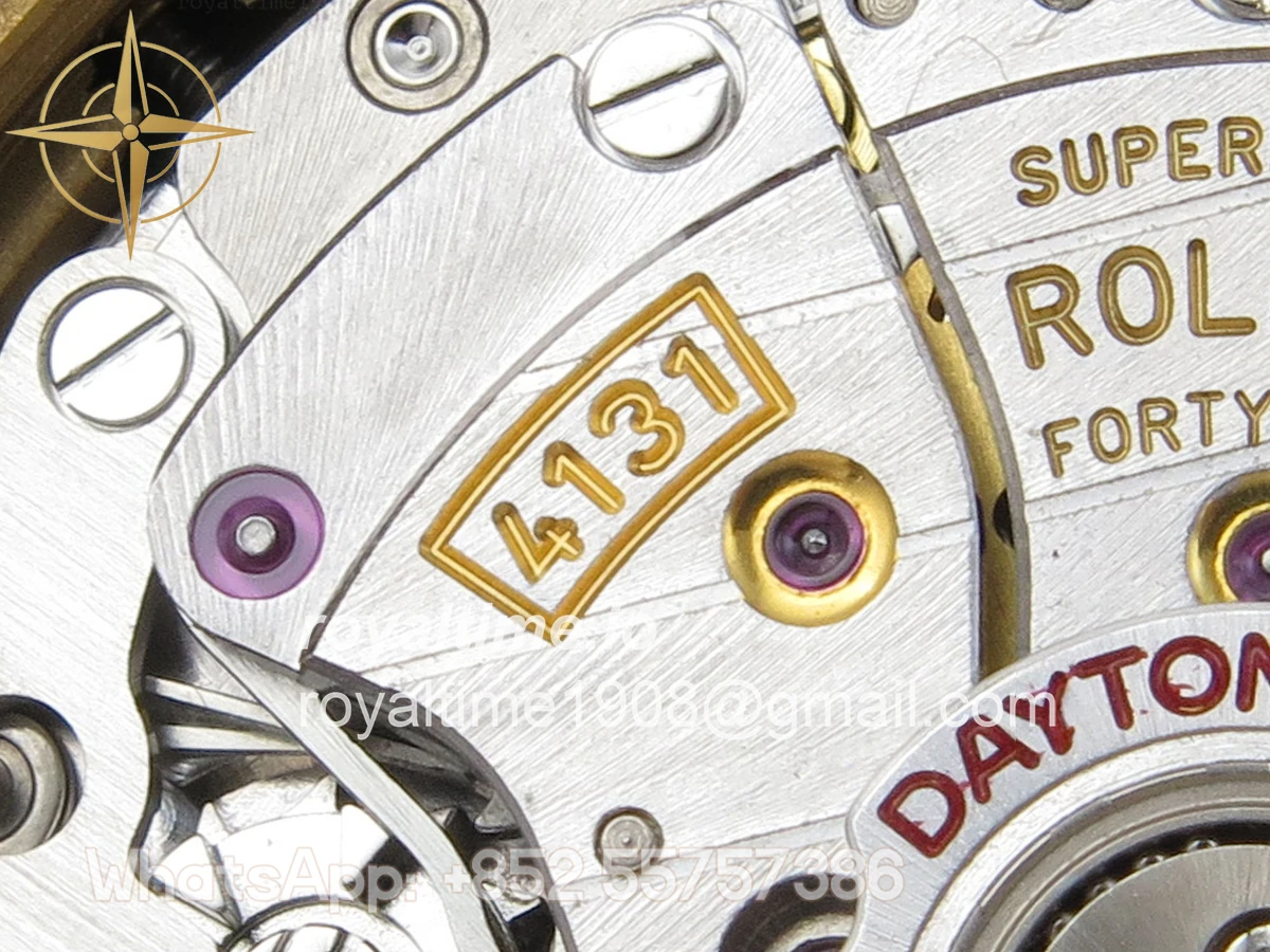 Rolex Daytona 126518 TMF YG/Black Dial on Oysterflex Strap SH4131 (Weighted) - Image 16