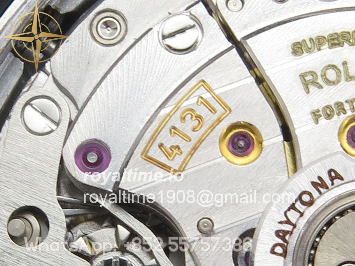 Rolex Daytona 126519 AVF Black/Silver Dial on Oysterflex Strap DD4131 (Mod) - Image 16