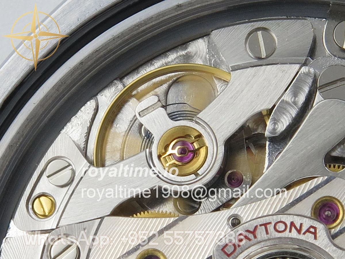 Rolex Daytona 126519 QF Black/Silver Diamonds Dial on Oysterflex Strap JH4131 V18 (Free Sprung) Weighted 157g - Image 16