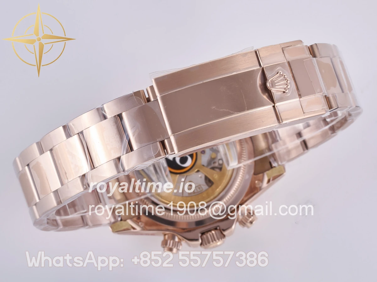 Rolex Daytona 126525 LN Le Mans QF on RG Bracelet JH4132 Free Sprung (Weighted) 175g - Image 16