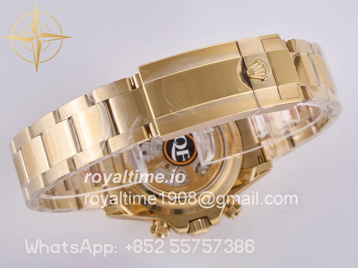 Rolex Daytona 126528 LN Le Mans QF on YG Bracelet JH4132 Free Sprung (Weighted) 175g - Image 16