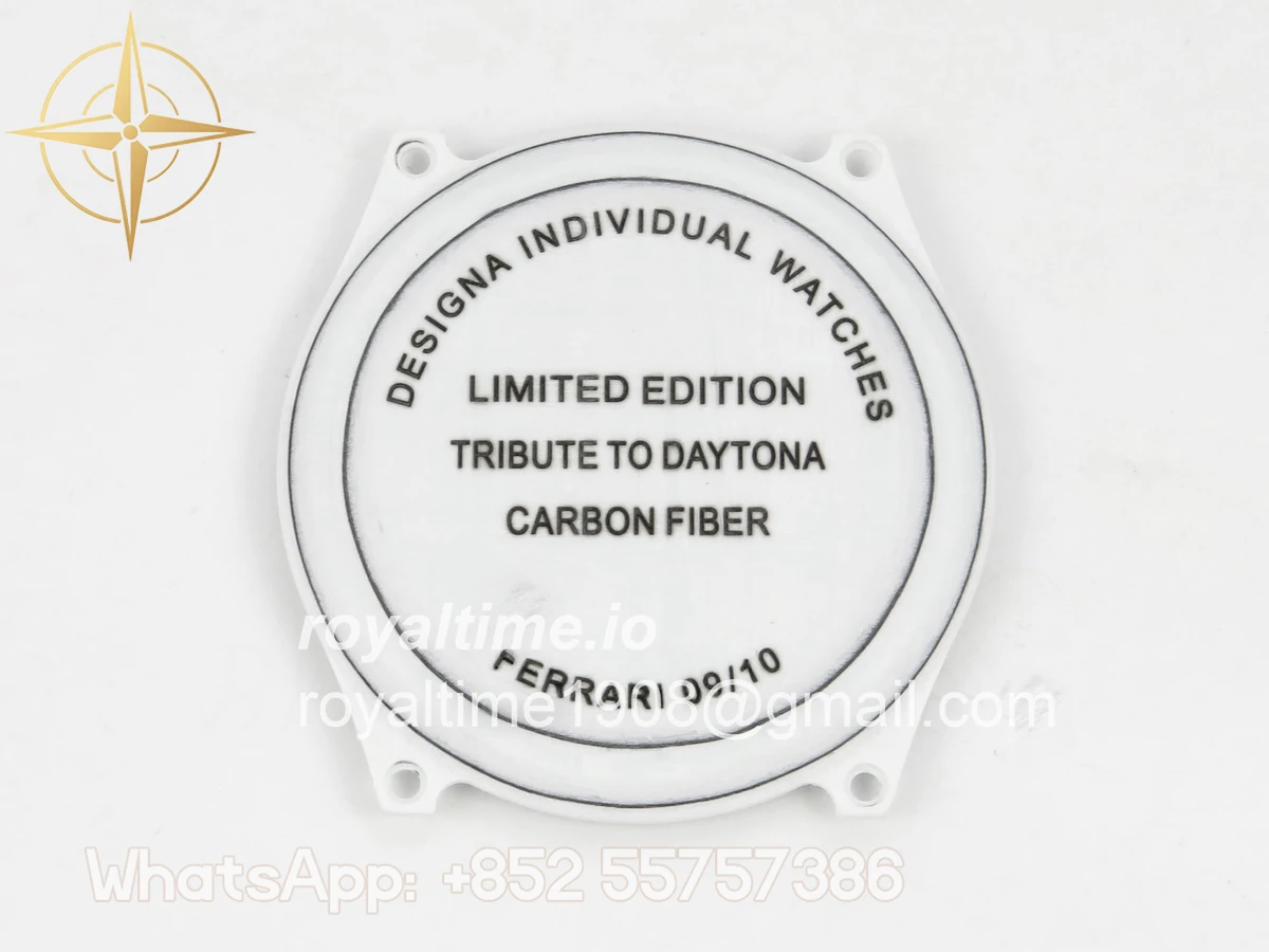 Rolex Daytona DIW Ferrari White Carbon DIWF White Italy Dial on Black Nylon Strap DD4801 - Image 16