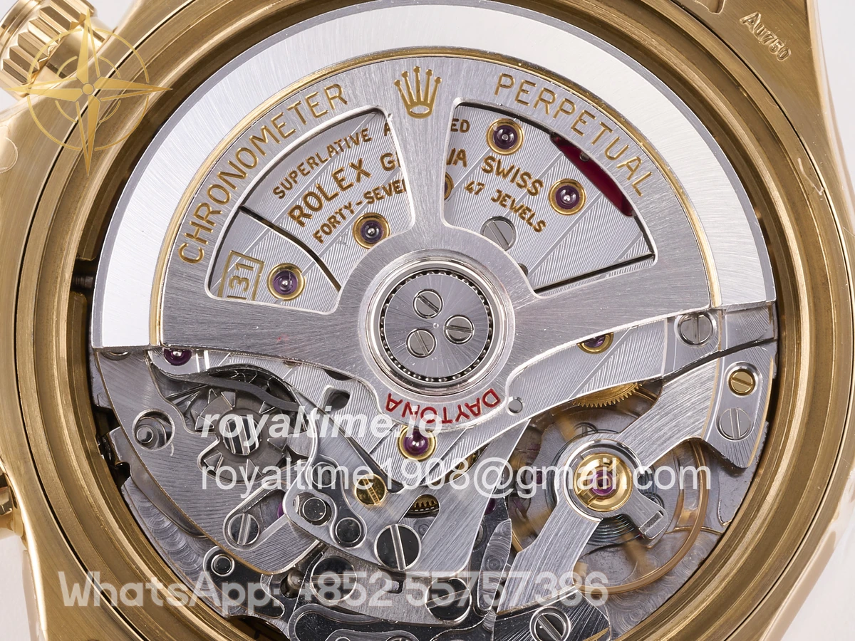 Rolex Daytona 126518 YG 3BF Real Meteorite Dial Sticks Markers on Oysterflex Strap Weighted 160g - Image 16