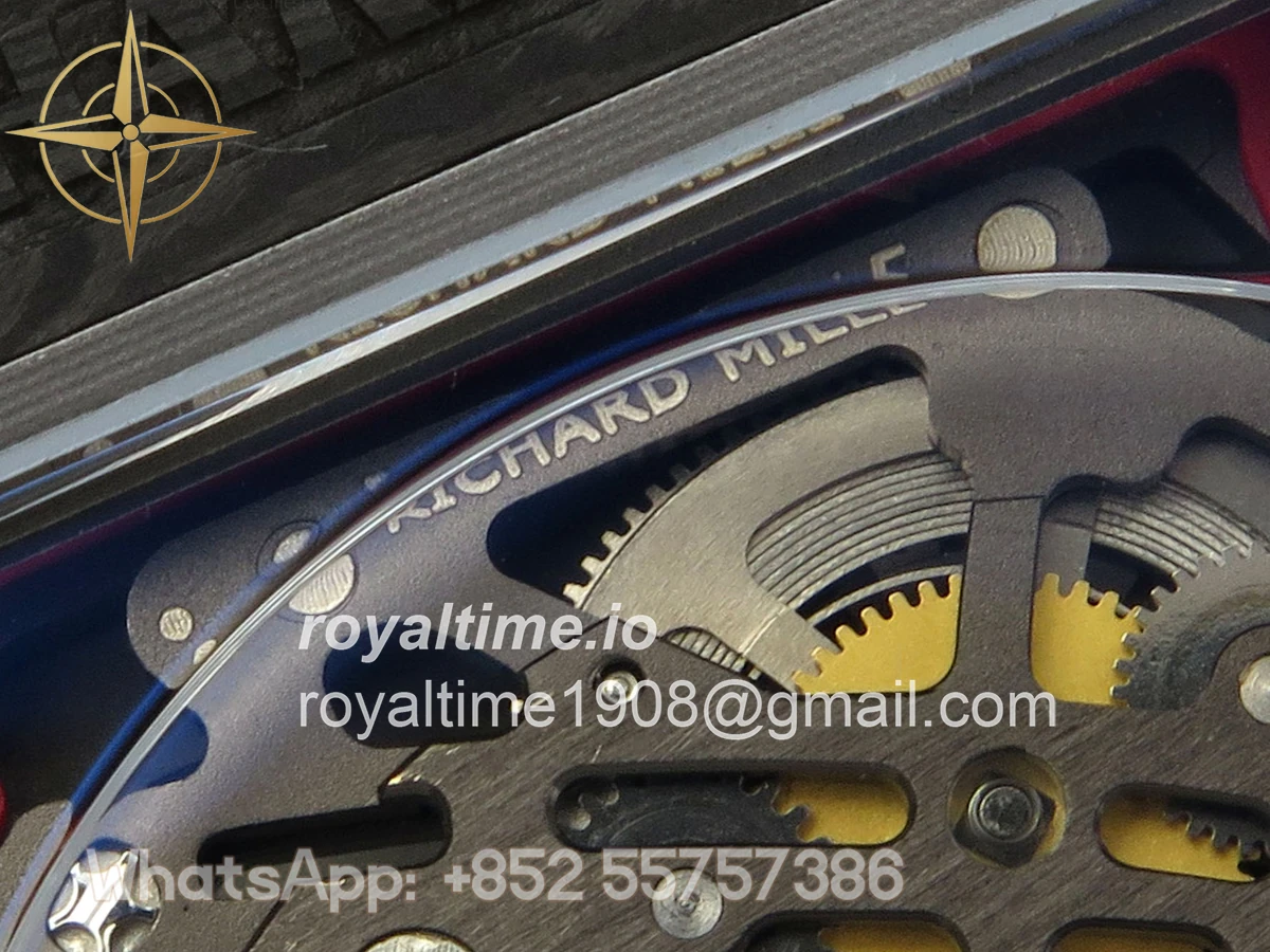 Richard Mille Umi Maker's RM67-02 Black NTPT Alexander Black/Red/Yellow Skeleton Dial on Nylon strap CRMA7 V2 - Image 16