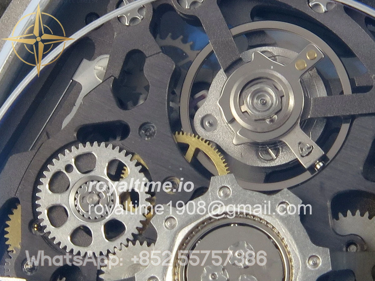 Richard Mille AVF RM67-02 France Black NTPT Spain Skeleton Dial on Blue Elastic strap CRMA7 - Image 16