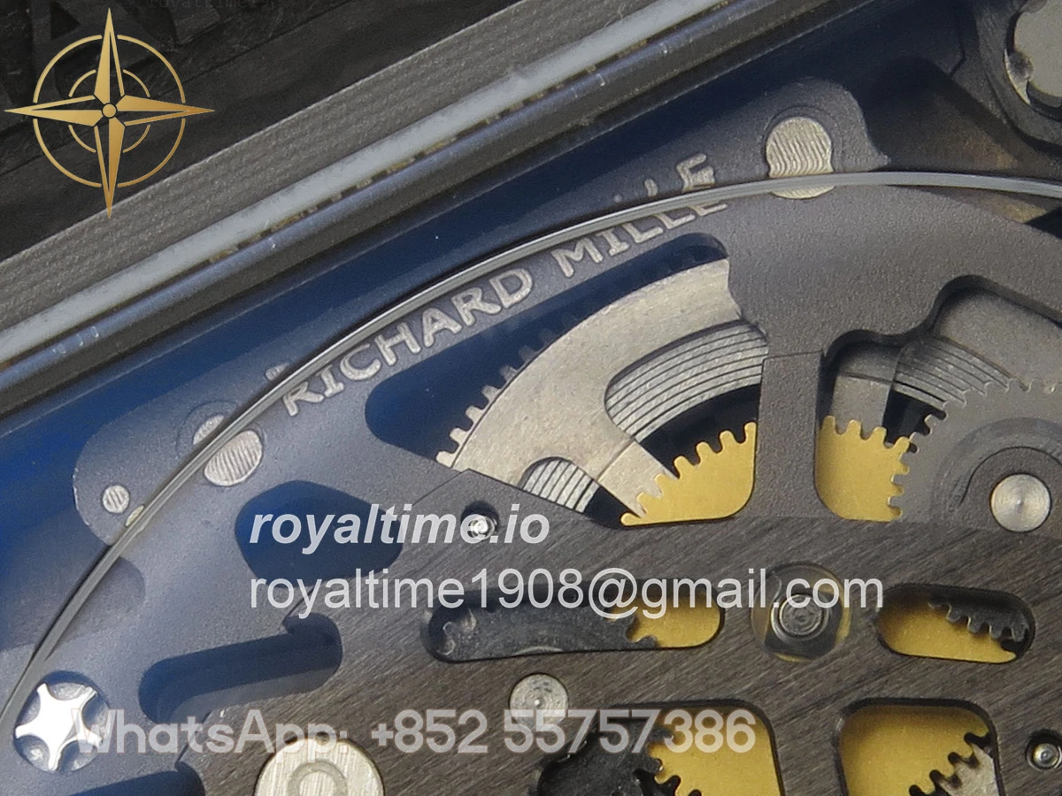 Richard Mille Umi Maker's RM67-02 Black NTPT France Blue/Red/White Skeleton Dial on Nylon strap CRMA7 V2 - Image 16