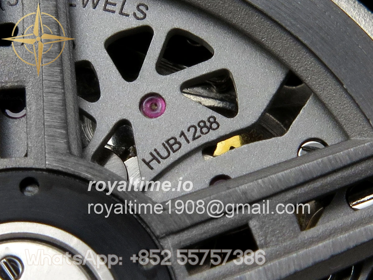 Hublot Big Bang Ferrari Speciale Ceramic HBBF on Gray Gummy Strap A1241 - Image 16