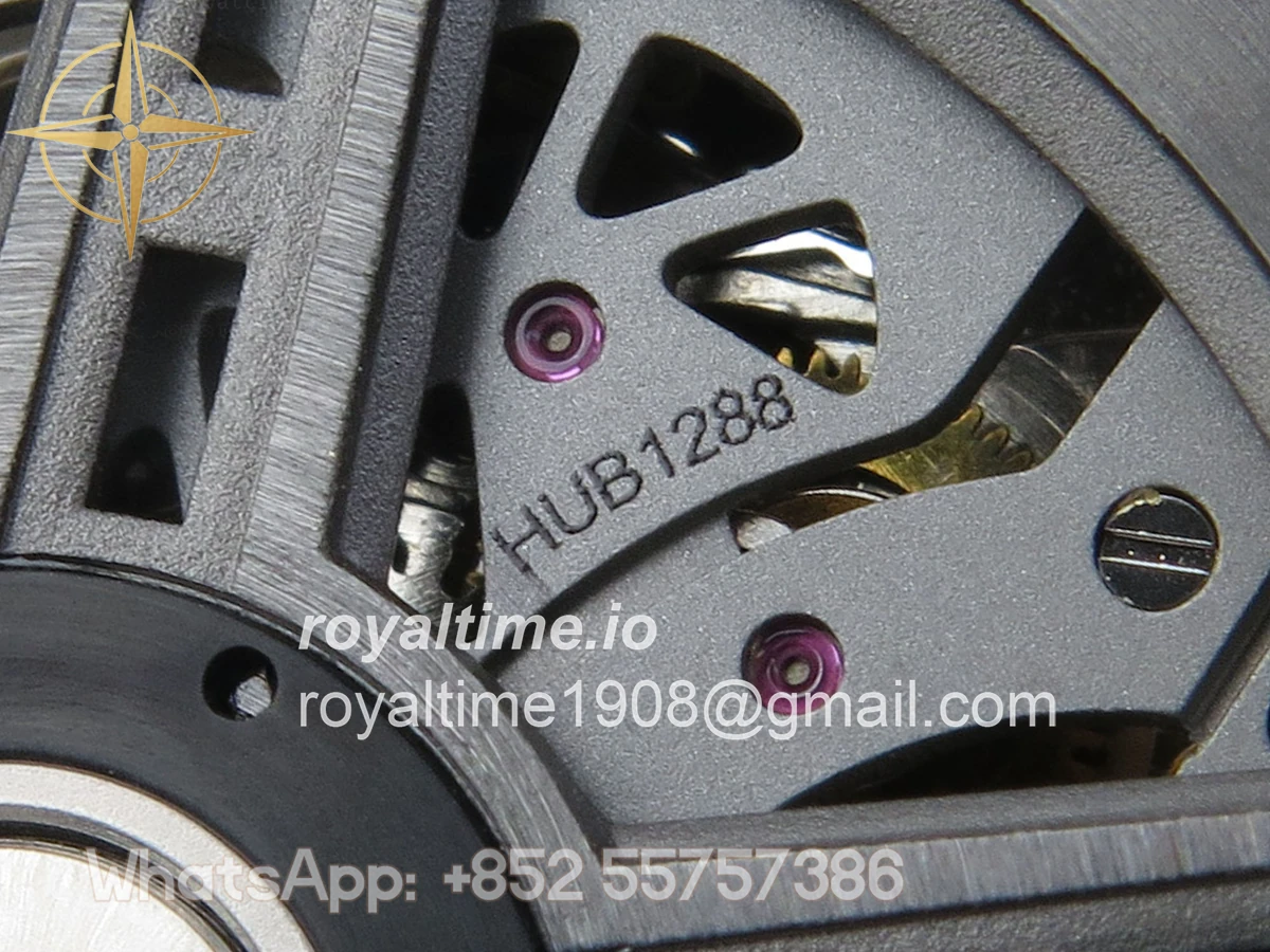 Hublot Big Bang Ferrari Titanium HBBF Carbon Fiber Bezel on Black Leather Strap A1241 - Image 16