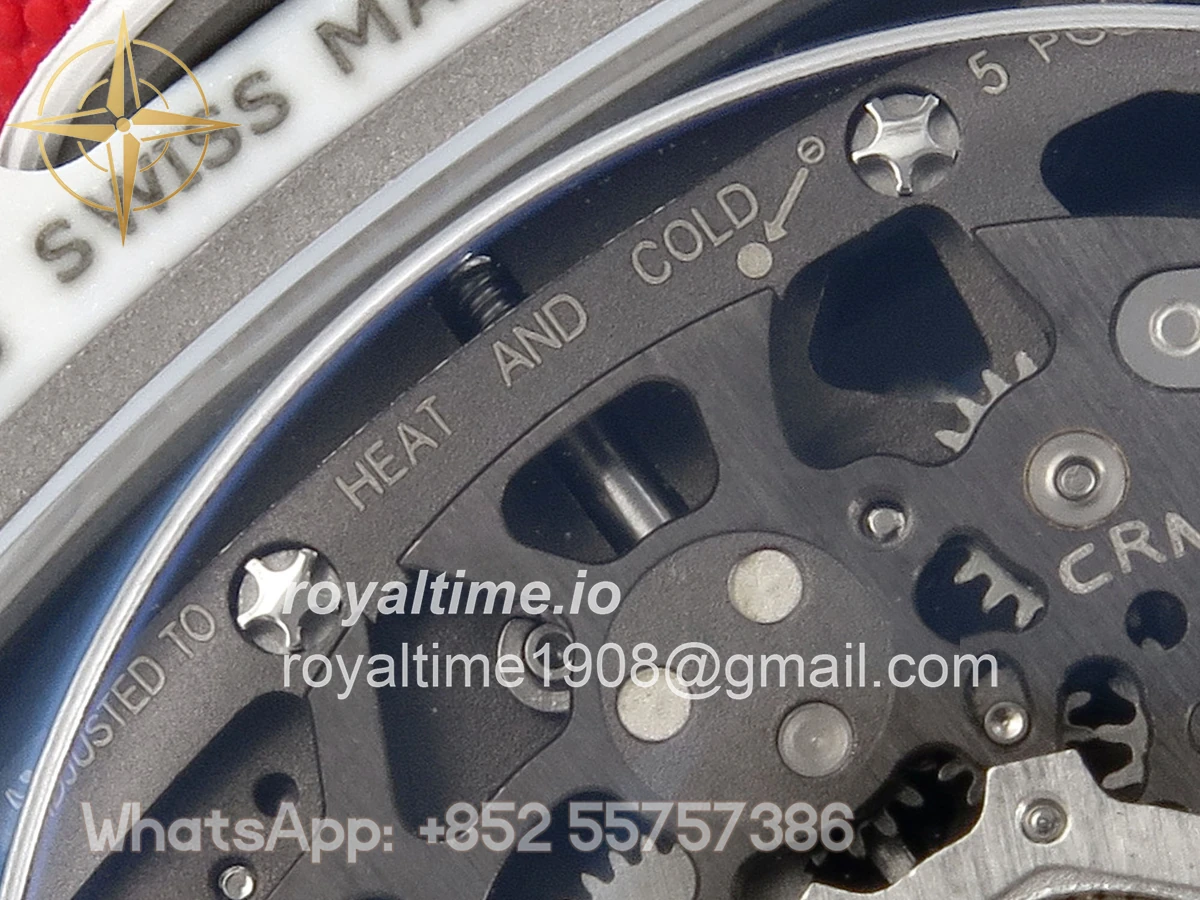 Richard Mille AVF RM67-02 France White NTPT Spain Skeleton Dial on Blue Elastic strap CRMA7 - Image 16
