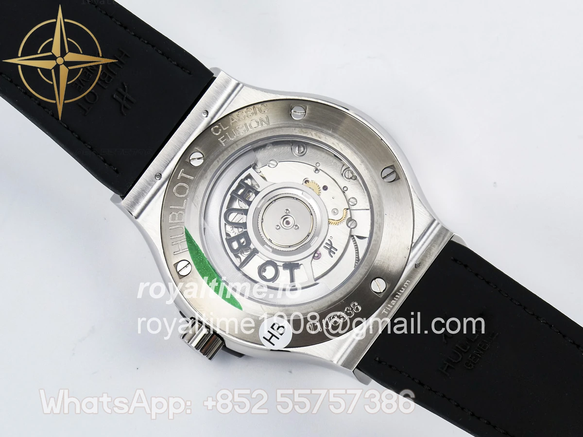 Hublot Classic Fusion Bang 42mm HBF Green Dial on Green Leather Strap A2892 - Image 16