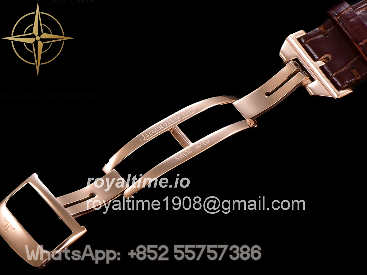 Jaeger-LeCoultre Master Calendar Silver Dial in Rose Gold on Brown Leather Strap - Image 16