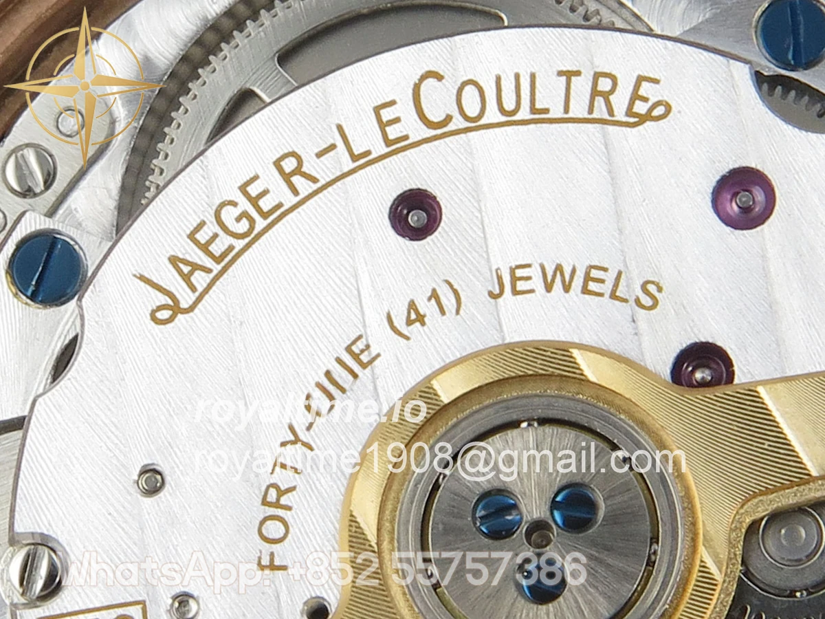 Jaeger-LeCoultre Master Ultra Thin Power Reserve RG APSF Cream Dial on Brown Leather Strap DD938 - Image 16