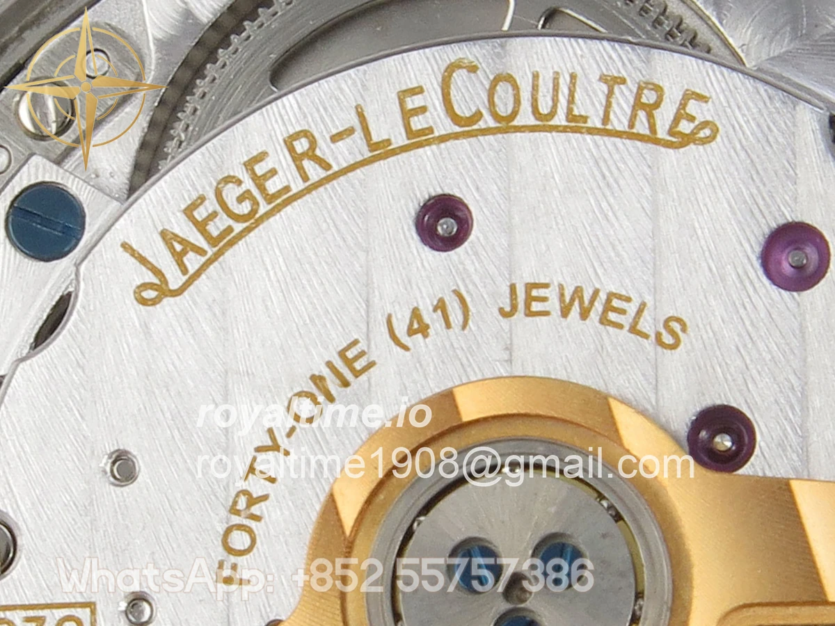 Jaeger-LeCoultre Master Ultra Thin Power Reserve SS APSF Silver Dial on Black Leather Strap DD938 - Image 16