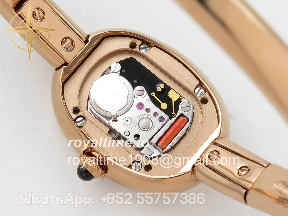 Cartier Baignoire De Cartier RG BLSF White Dial on RG Medium Size Bracelet Swiss Quartz - Image 16