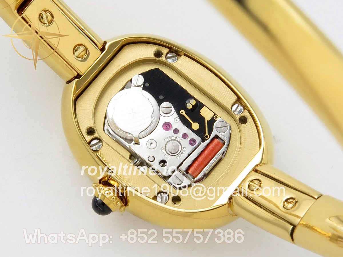 Cartier Baignoire De Cartier YG BLSF White Dial on YG Medium Size Bracelet Swiss Quartz - Image 16