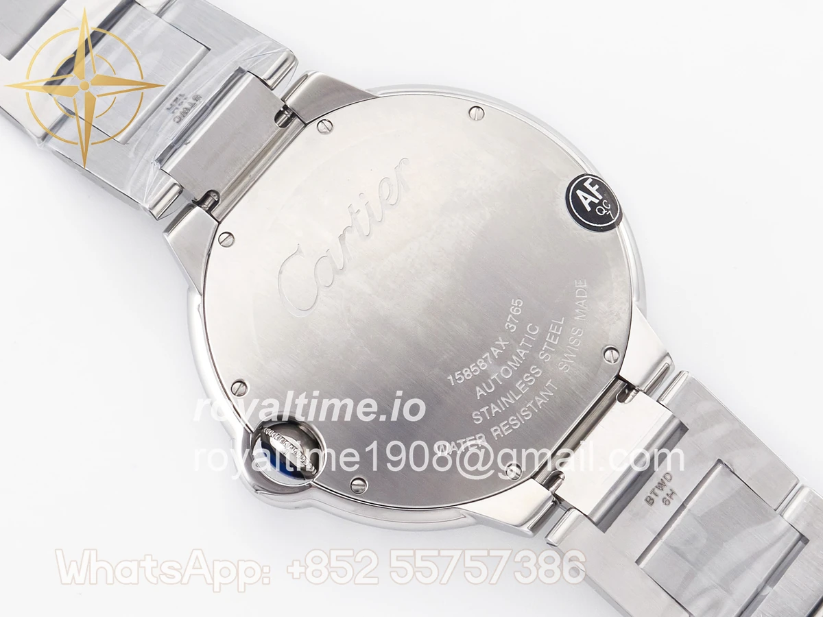 Cartier Ballon Bleu 42mm SS AF White Texture Dial on SS Bracelet A2824 V5 - Image 16