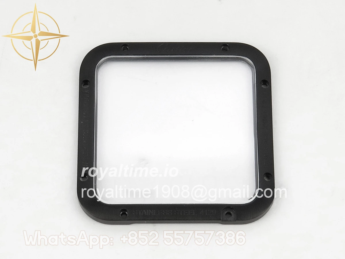 Cartier Santos de Cartier Skeleton PVD MLF Skeleton Black Skeleton Dial on SS SmartLink Bracelet 9611MC - Image 16