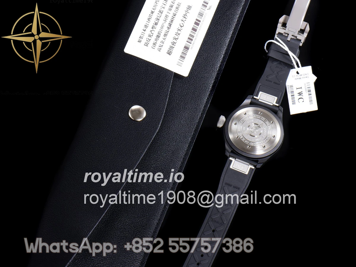 IWC Big Pilot’s Watch Automatic Top Gun IW326906 on Black Leather Strap - Image 16