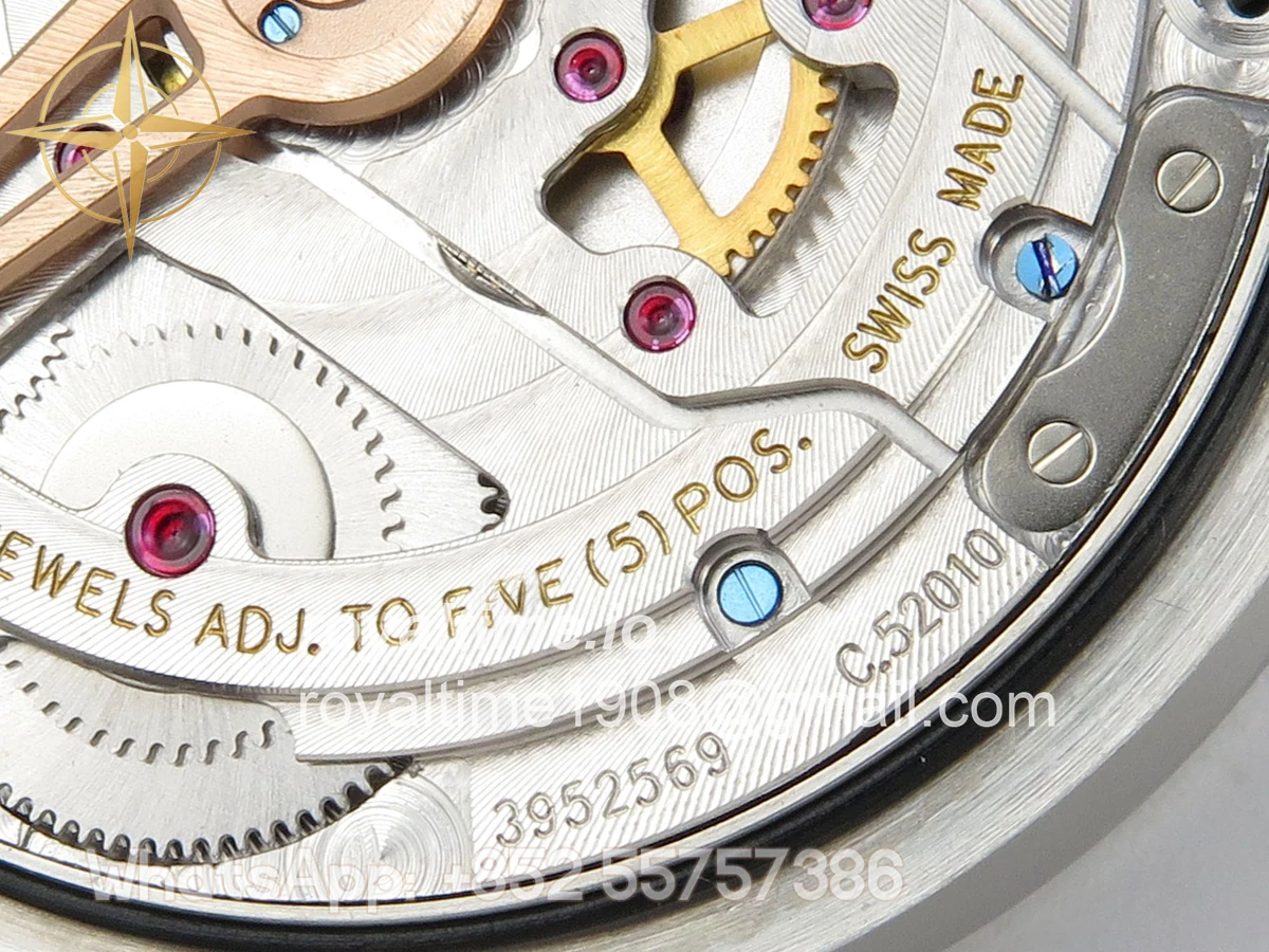 IWC Portugieser Perpetual Calendar SS 5033 APSF White/SS Dial on Black Leather Strap A52610 - Image 16