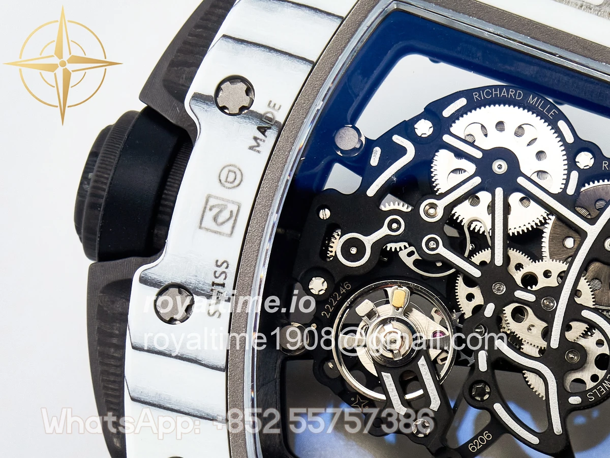 Richard Mille RM 61-01 Yohan Blake White NTPT ZF on Black Rubber Strap RMUL2 - Image 16