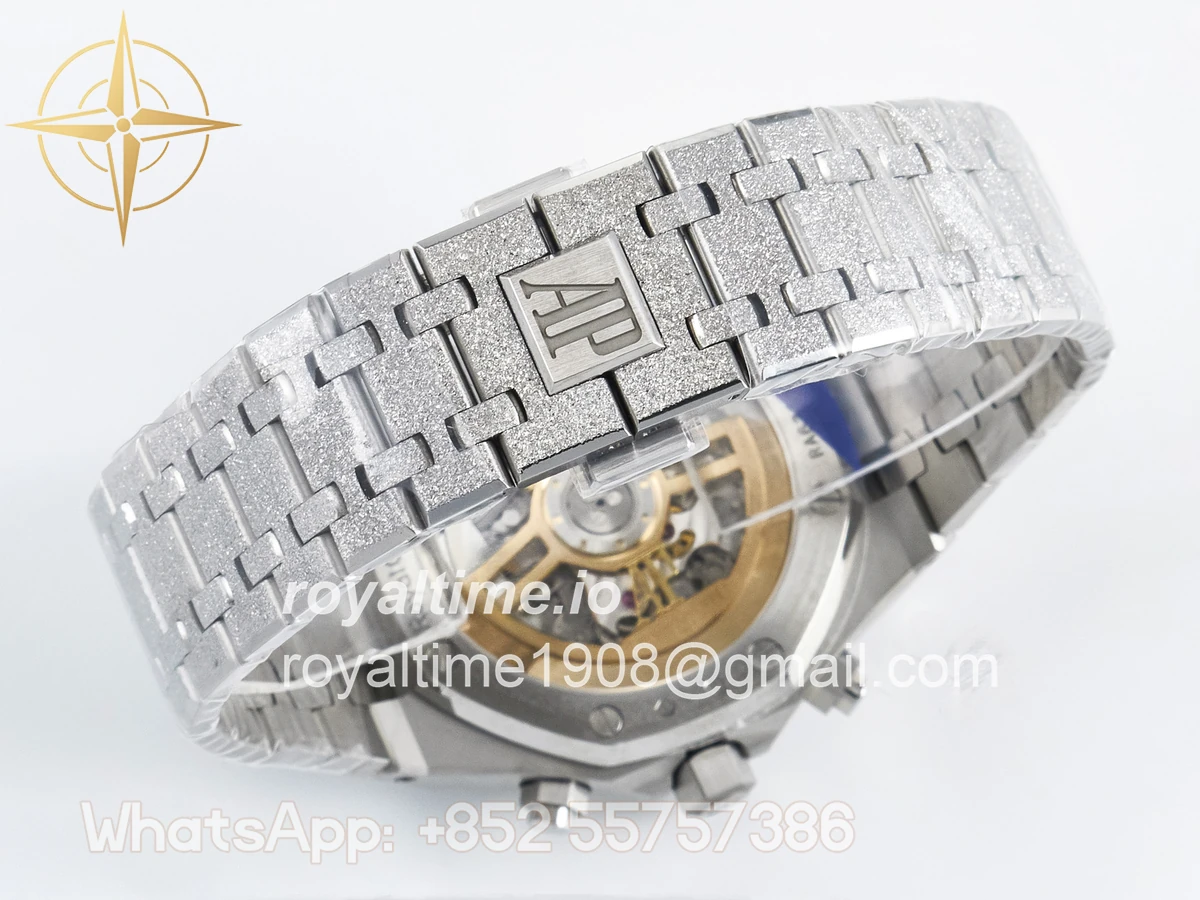 Audemars Piguet Royal Oak Chrono 26240 Frosted SS APSF Gray/Black Dial on Bracelet SA4401 - Image 16
