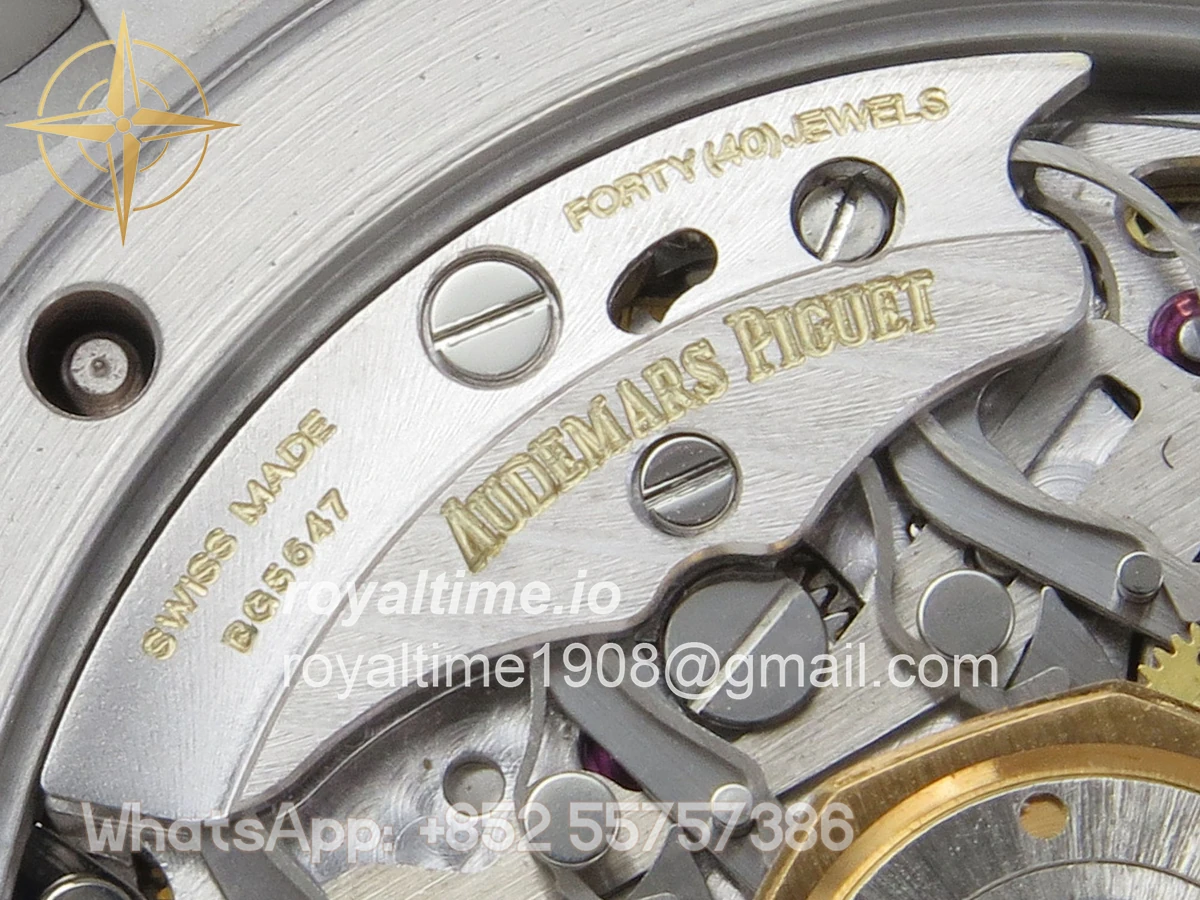 Audemars Piguet Royal Oak Chrono 26240 Frosted SS DDF Black/White Dial on SS Bracelet DD4401 - Image 16