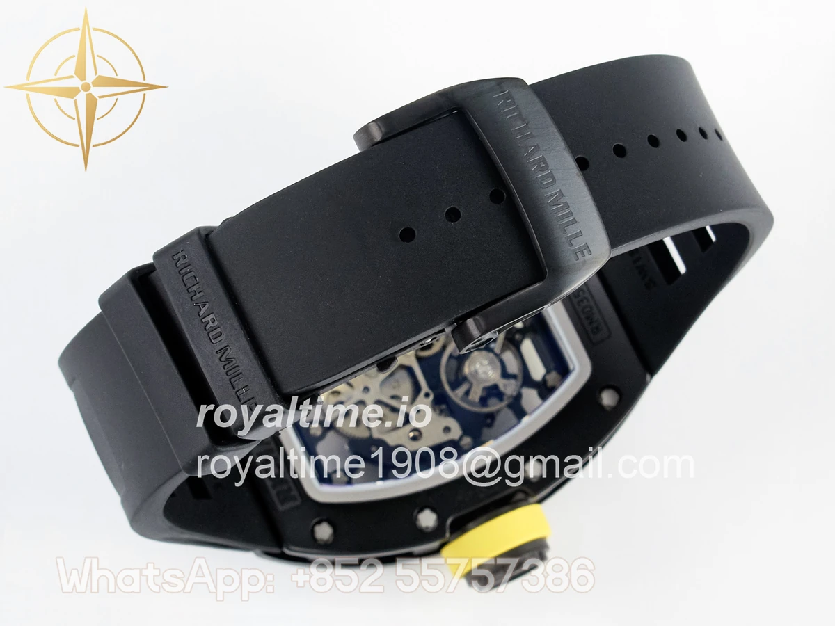 Richard Mille RM035-02 Black Ceramic SONIC Skeleton Dial on Black Rubber Strap RMUL1 - Image 16