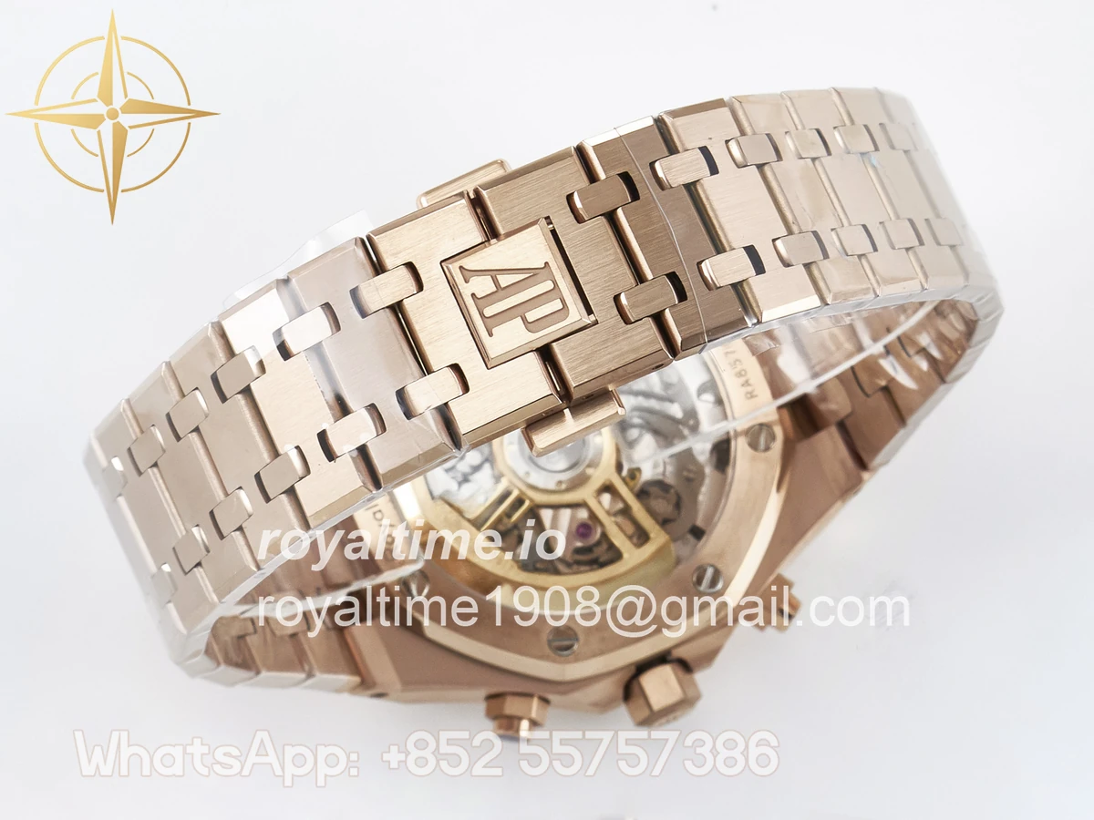 Audemars Piguet Royal Oak Chrono 26240 RG APSF Blue Dial on RG Bracelet SA4401 - Image 16