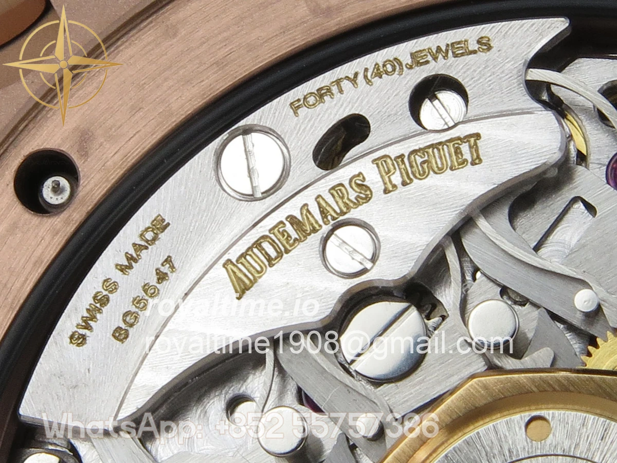 Audemars Piguet Royal Oak Chrono 26240 RG DDF Brown Dial on Brown Leather Strap DD4401 Gain Weight (SW Dial) - Image 16