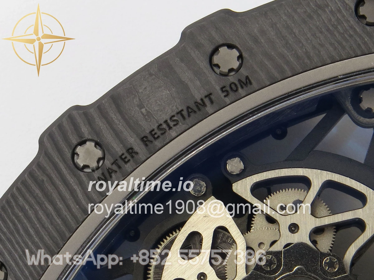Richard Mille RM035-02 NTPT ZF Skeleton Dial on Black Rubber Strap RMAL1 V7 - Image 16