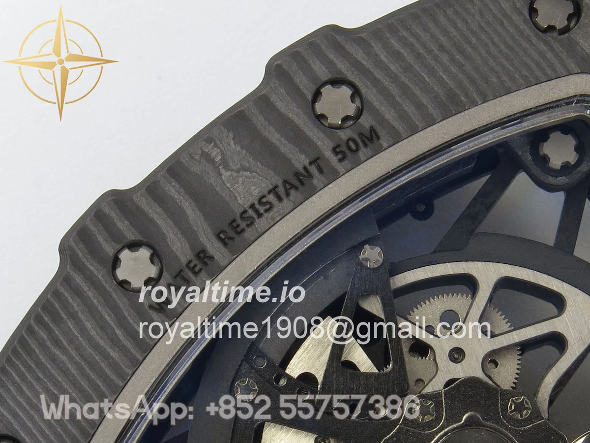 Richard Mille RM035-02 NTPT ZF Skeleton Dial on Red Rubber Strap RMAL1 V7 - Image 16