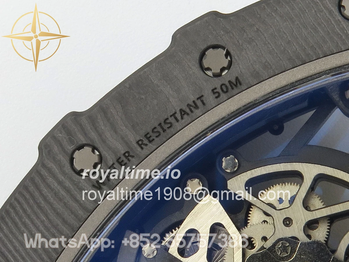 Richard Mille RM035-02 NTPT ZF Skeleton Dial on White Rubber Strap RMAL1 V7 - Image 16