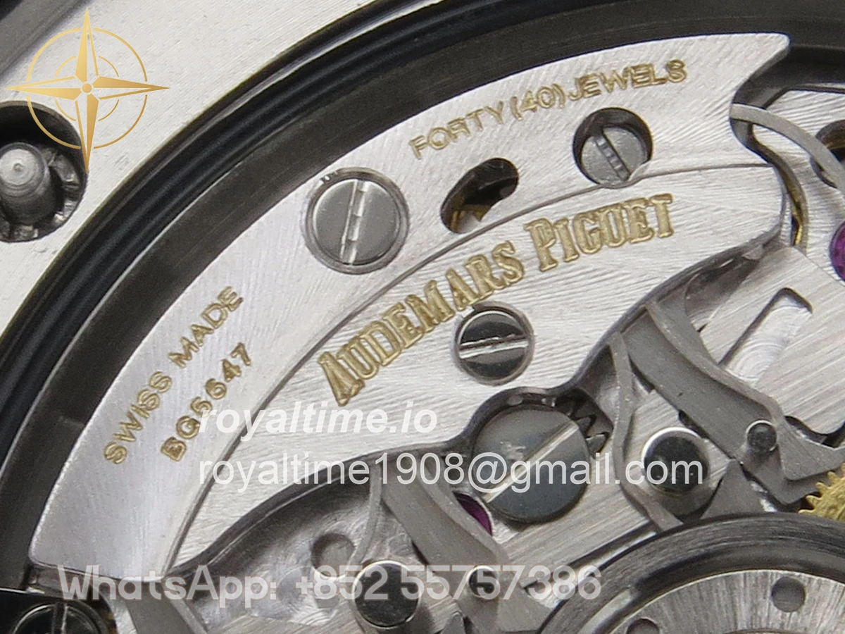 Audemars Piguet Royal Oak Offshore 43mm 26420 Ceramic Bezel SS DDF Blue Dial On Blue Rubber Strap DD4401 - Image 16