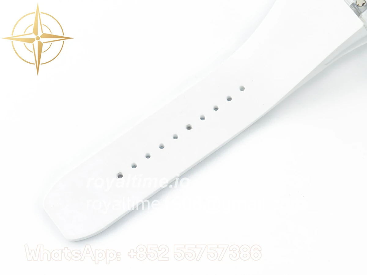 Richard Mille RM035 TRANSPARENT SONIC Skeleton Dial on White Rubber Strap RMUL2 V2 - Image 16