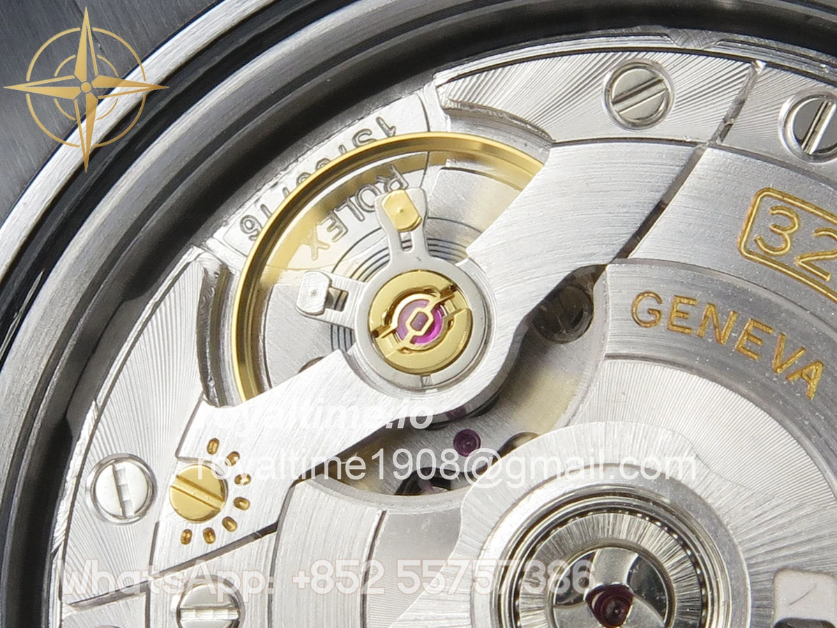 Rolex DayDate 40 SS QF 904L Steel Blue Ombre Roman Dial on President Bracelet VR3255 V8 (Gain Weight) - Image 17