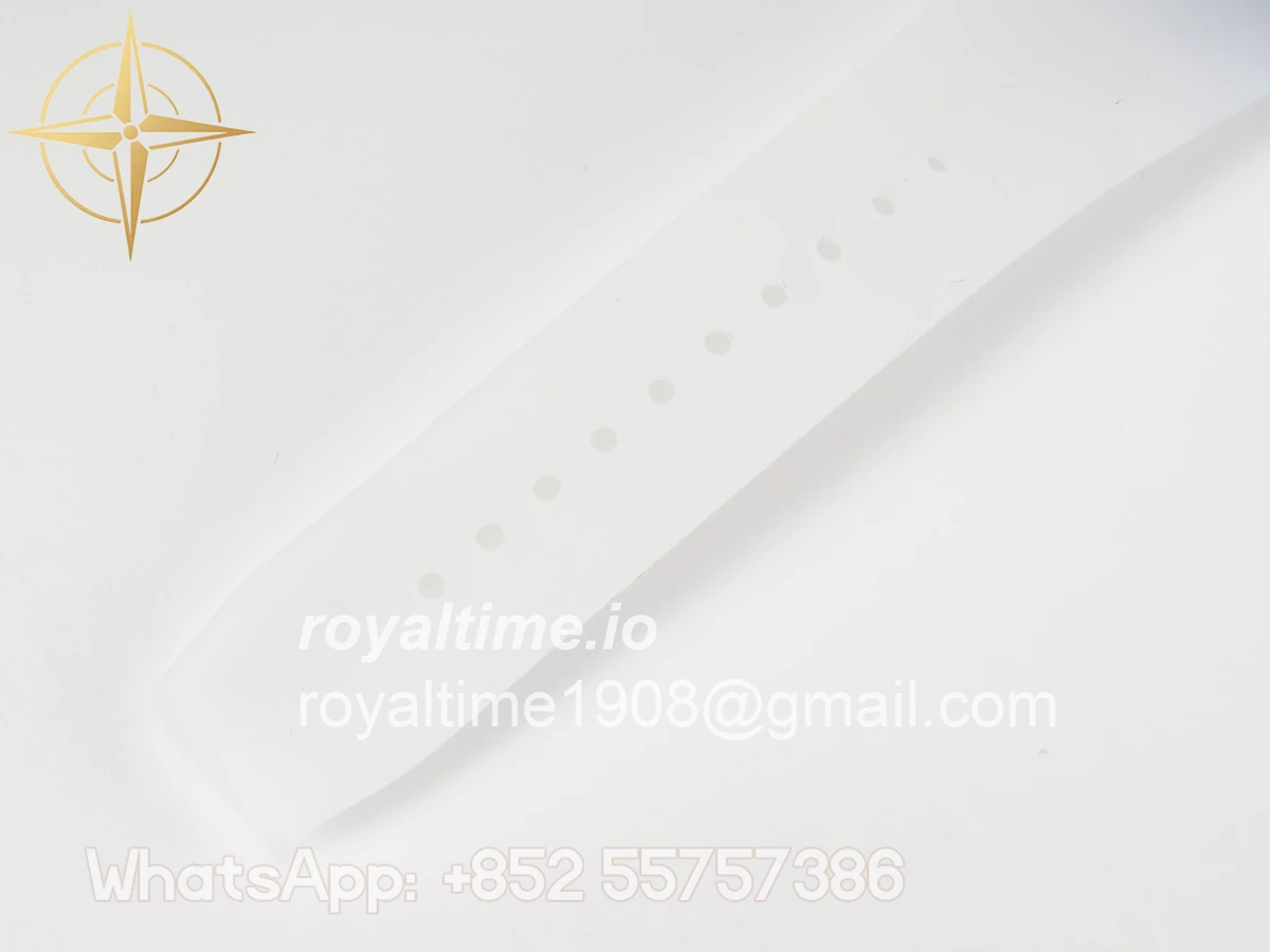 Richard Mille RM27-03 Blue Transparent Tourbillon MSF Skull Dial on White Rubber Strap - Image 17