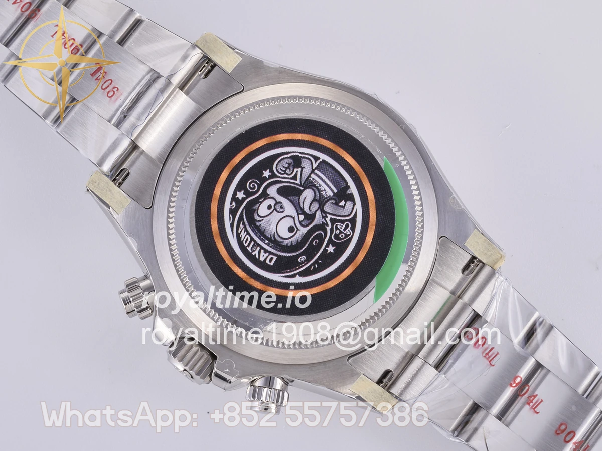 Rolex Daytona 126500 QF 904L Steel White Dial on SS Bracelet JH4131 (Free Sprung) - Image 17