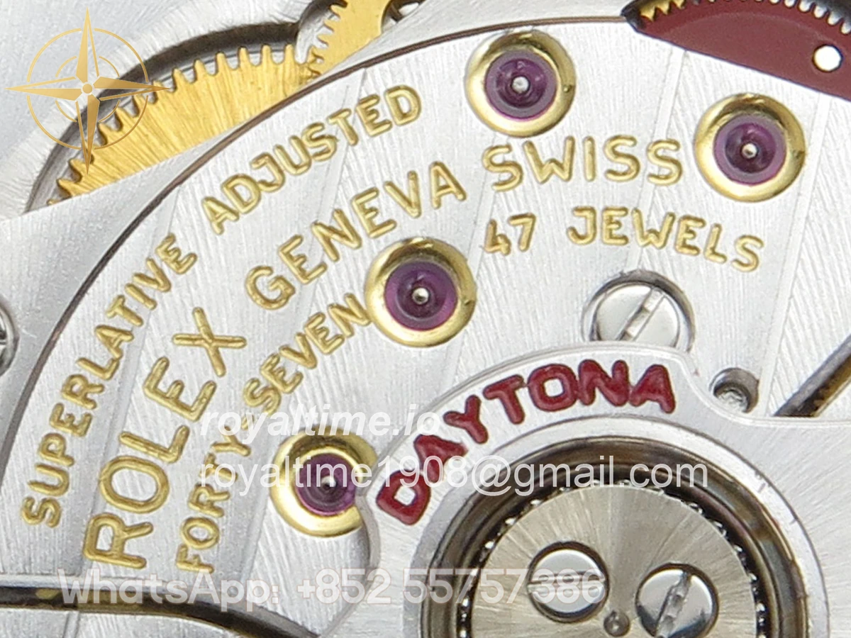 Rolex Daytona 126515 ARF Black/RG Diamonds Dial on Oysterflex Strap DD4131 V2 (Weighted) - Image 17
