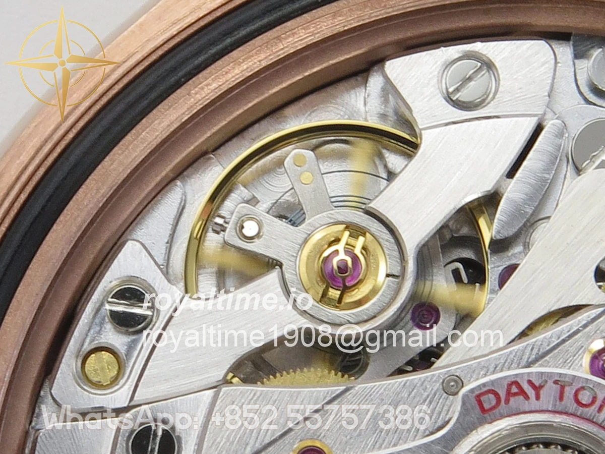 Rolex Daytona 126515 TMF Black/RG Diamonds Dial on Oysterflex Strap DD4131(162g) - Image 17