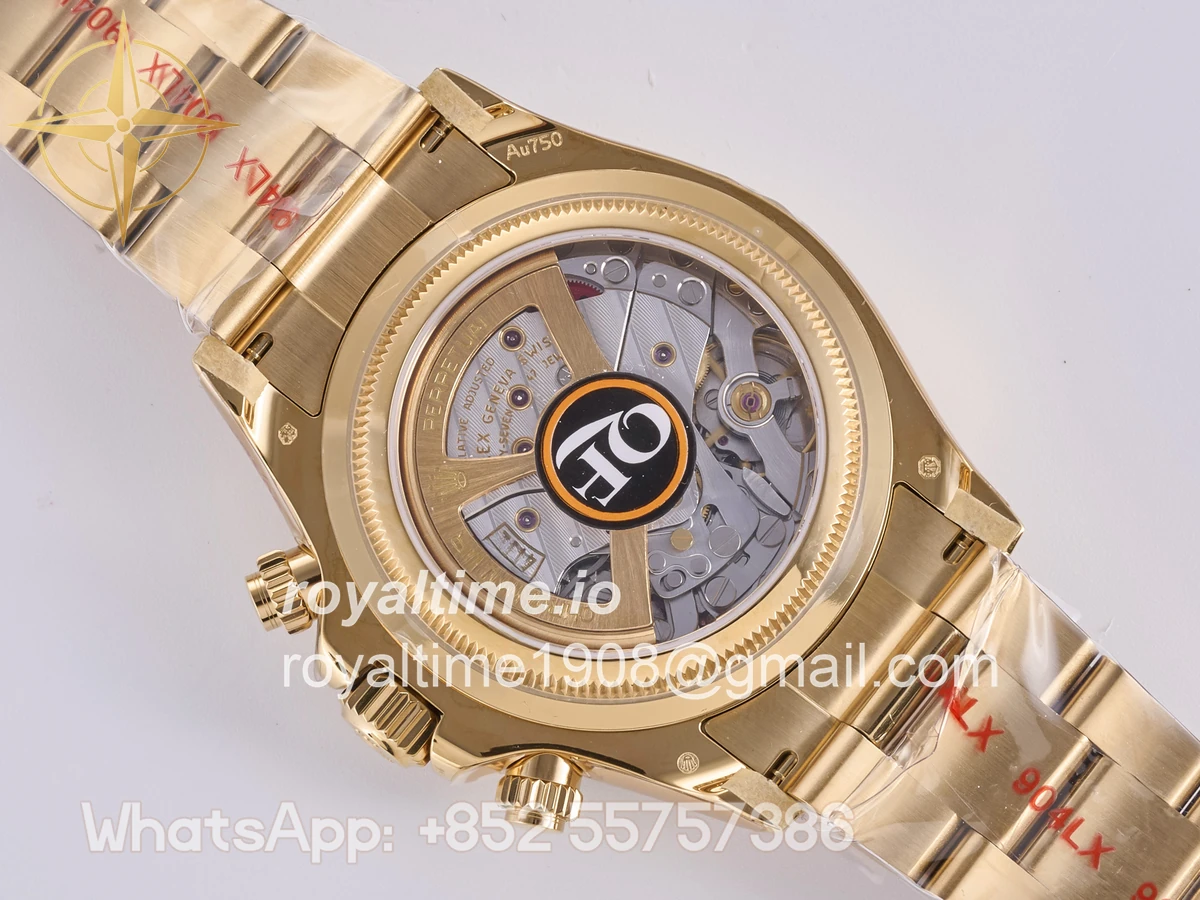 Rolex Daytona 126528 LN Le Mans QF on YG Bracelet JH4132 Free Sprung (Weighted) 175g - Image 17